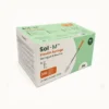 05mlbox - LUX PEPTIDES Box of Sol-M insulin syringes, 100 pcs, with a pictured syringe on the mint-green and white package (31G 0.5 mL)